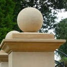 Pier cap with ball